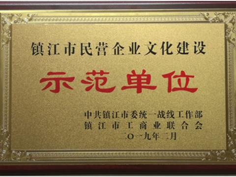 英国上市公司365集团被认定为全市首批“镇江市民营企业文化建设示范单位”