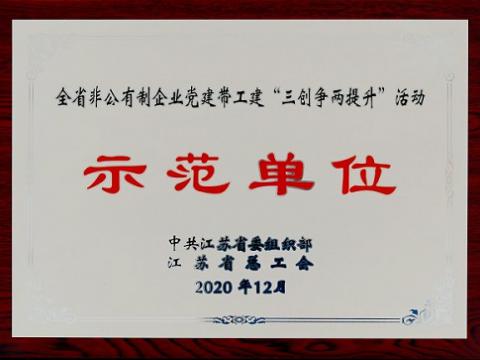 英国上市公司365集团荣获全省非公有制企业党建带工建 “三创争两提升”活动示范单位